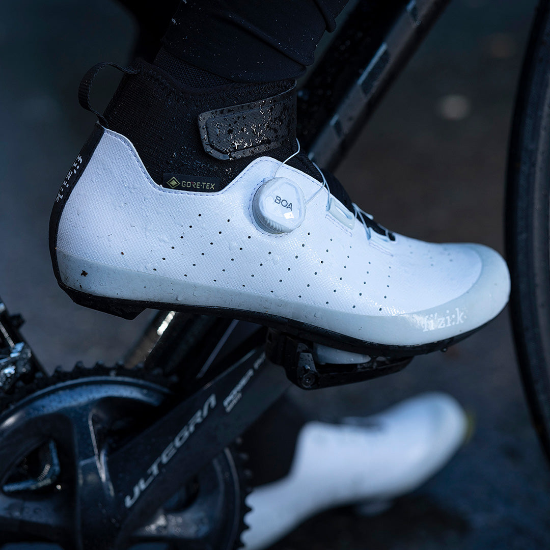 GORE-TEX winter road cycling shoes - Tempo Artica Gtx White/Grey